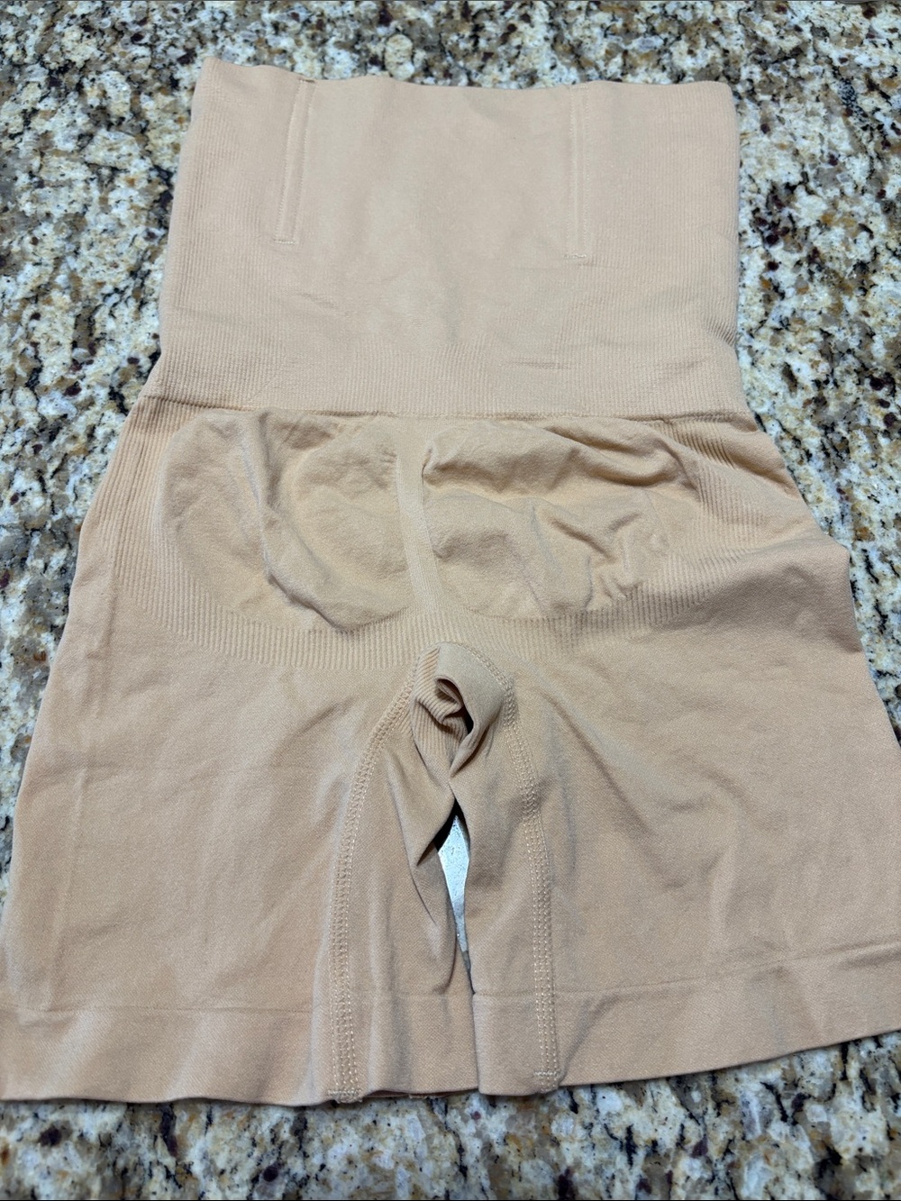 High-Waist Shaping Shorts in Nude